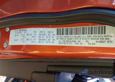 2016 Jeep Cherokee Trailhawk из США, поврежденный, VIN 1C4PJMBS5GW123544